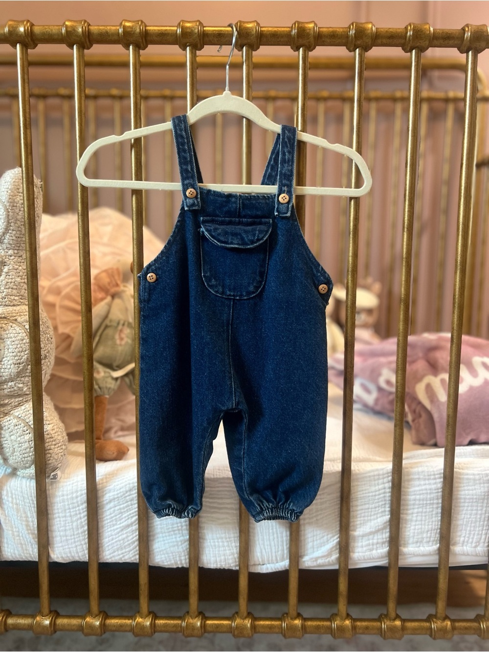Zara Kids Dark Blue Denim Overalls